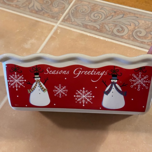NWOT 2 Holiday Loaf Dishes - Picture 4 of 12